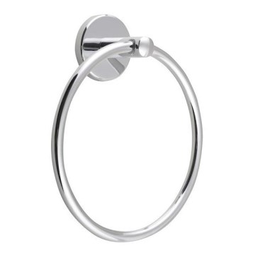 Aqualine - Nástenný vešiak na uteráky SAMBA pr. 15,5 cm lesklý chróm