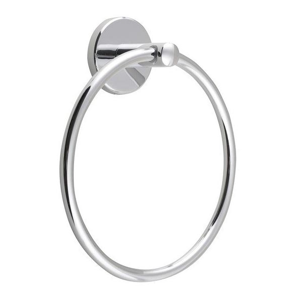 Aqualine - Nástenný vešiak na uteráky SAMBA pr. 15,5 cm lesklý chróm