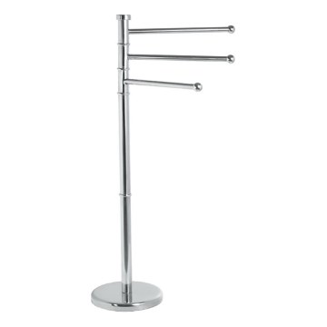 Aqualine - Stojan s vešiakom na uteráky SAMBA 85,5 cm nerez/lesklý chróm