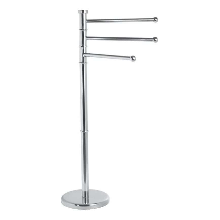 Aqualine - Stojan s vešiakom na uteráky SAMBA 85,5 cm nerez/lesklý chróm