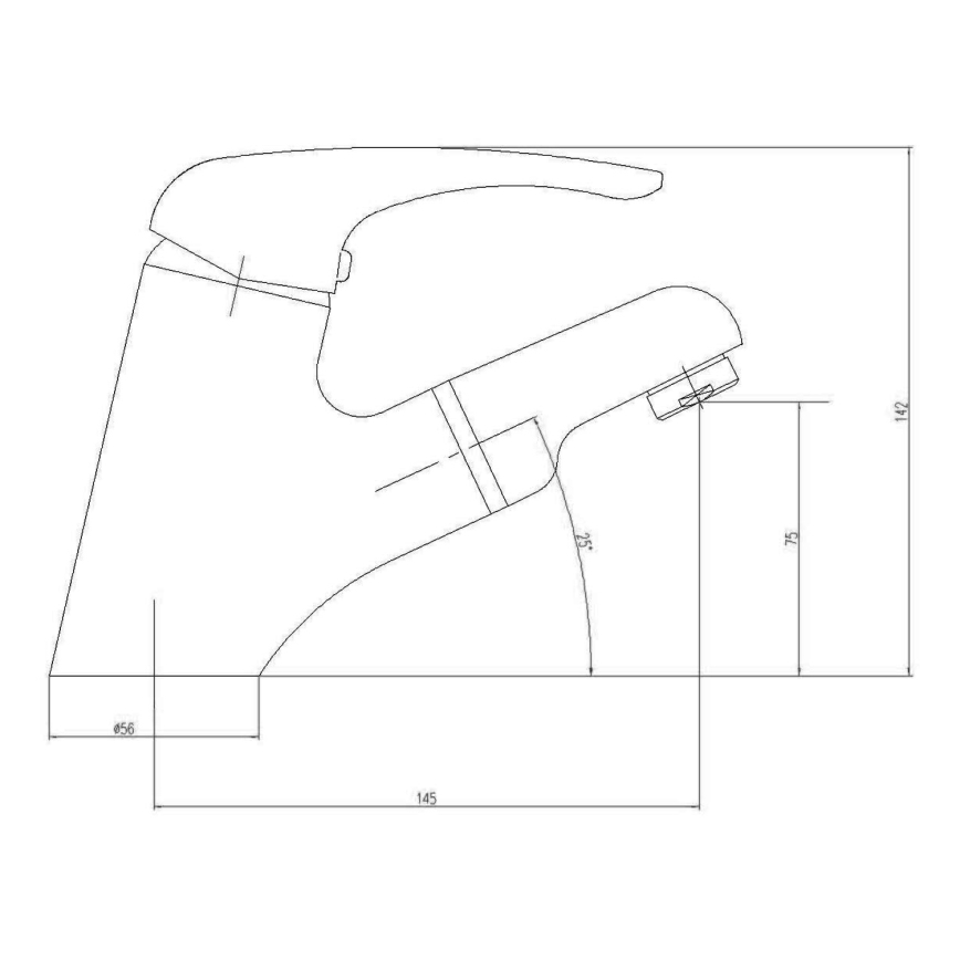 Aqualine - Umývadlová batéria KASIOPEA 14,2 cm, lesklý chróm