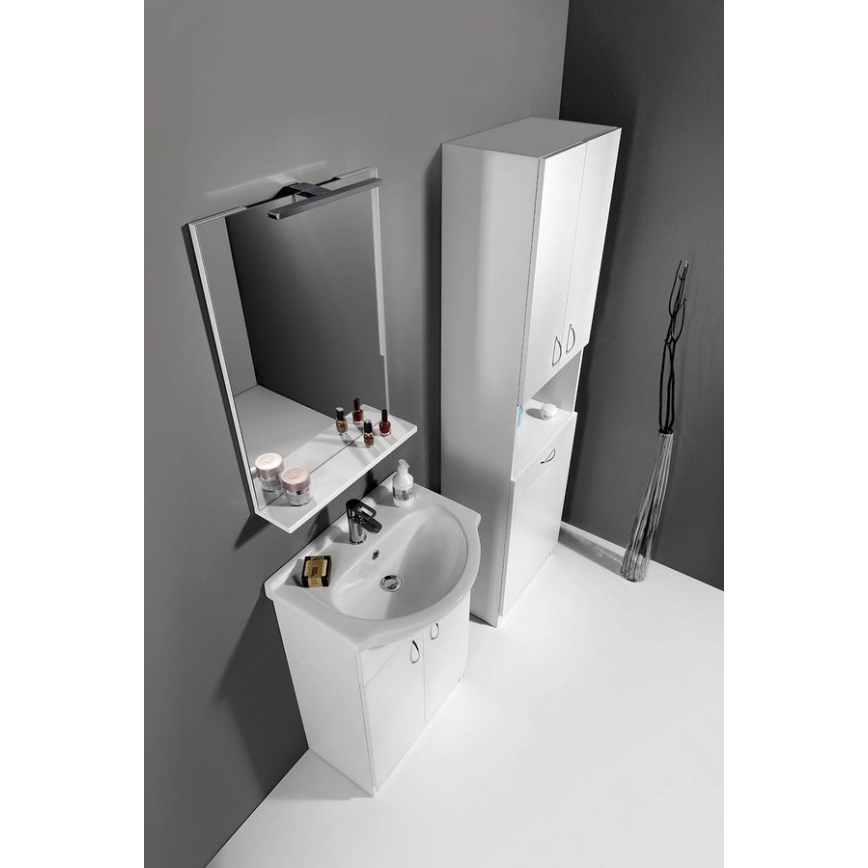 Aqualine - Zrkadlo BETA 50x70 cm biele