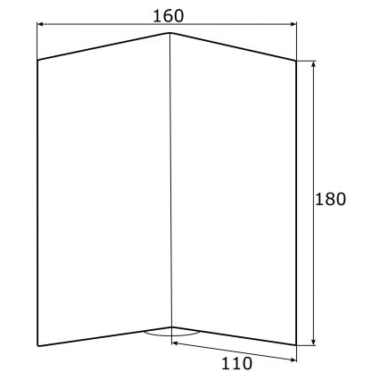 Argon 0914 - Nástenné svietidlo SKIATOS 2xGU10/5W/230V čierna