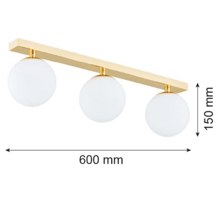 Argon 1414 - Kúpeľňový prisadený luster FLAVIO 3xE14/7W/230V IP44