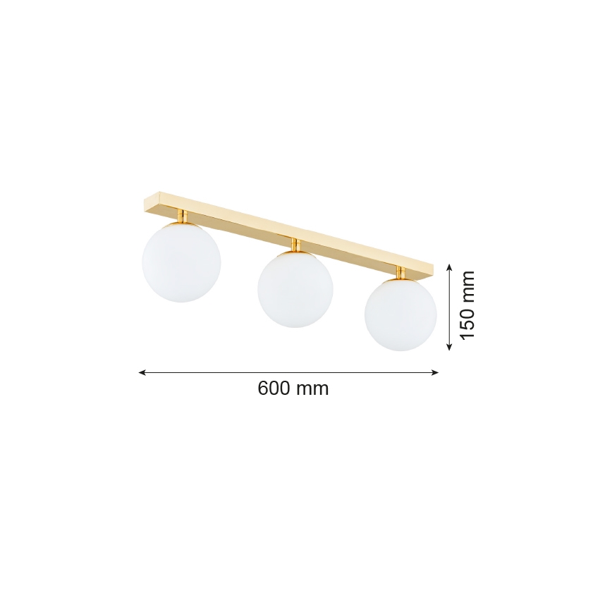 Argon 1414 - Kúpeľňový prisadený luster FLAVIO 3xE14/7W/230V IP44