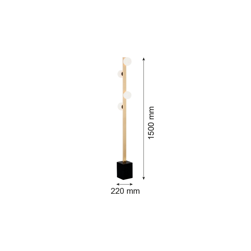 Argon 1738 - Stojacia lampa FREEMONT 4xG9/5W/230V
