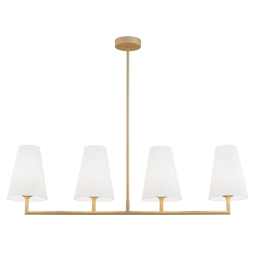 Argon 1828 - Luster na tyči SAFIANO 4xE27/15W/230V zlatá