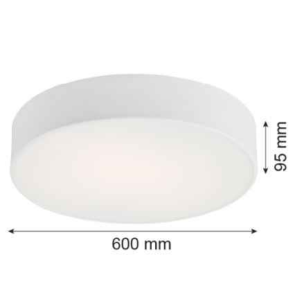 Argon 2082 - Stropné svietidlo DARLING 5xE27/15W/230V pr. 60 cm biela
