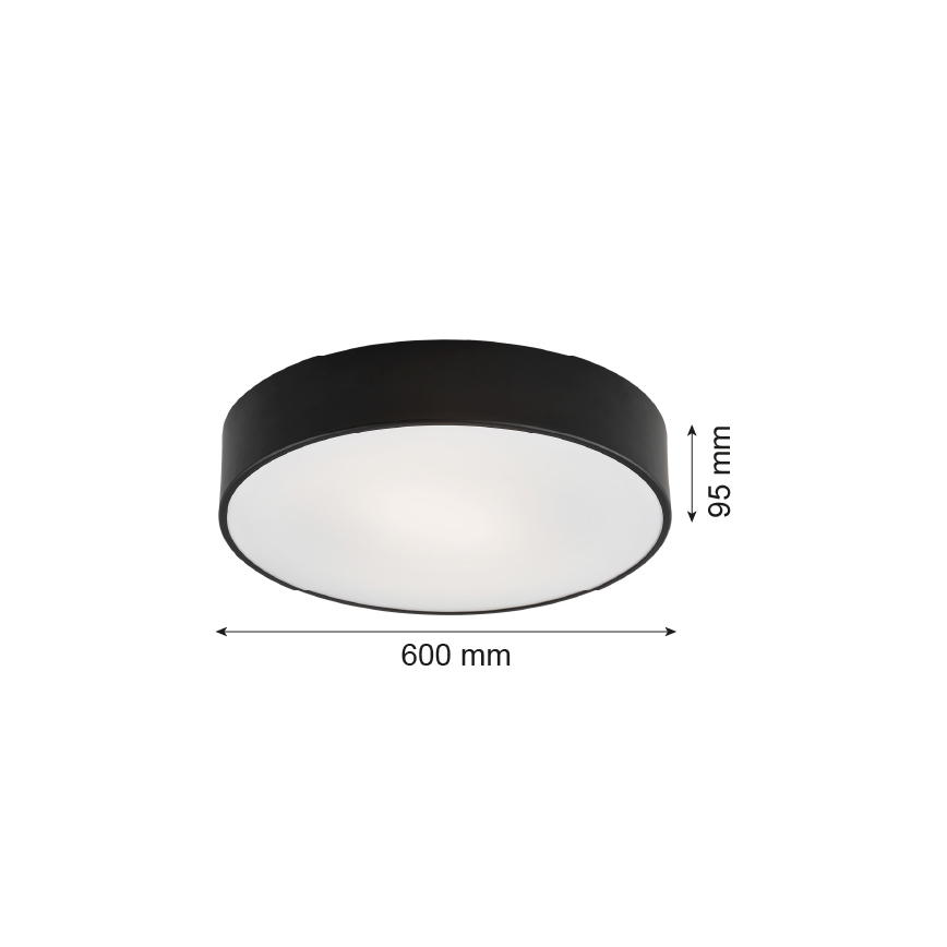 Argon 2084 - Stropné svietidlo DARLING 5xE27/15W/230V pr. 60 cm čierna