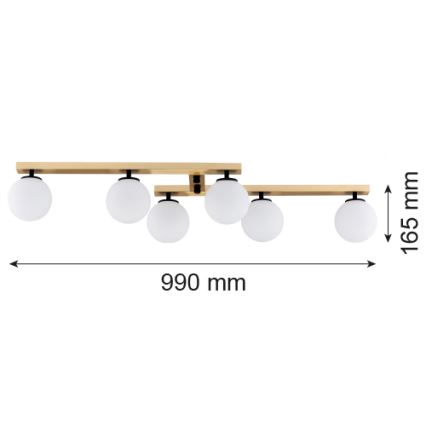 Argon 2544 - Prisadený luster FREEMONT 6xE14/7W/230V