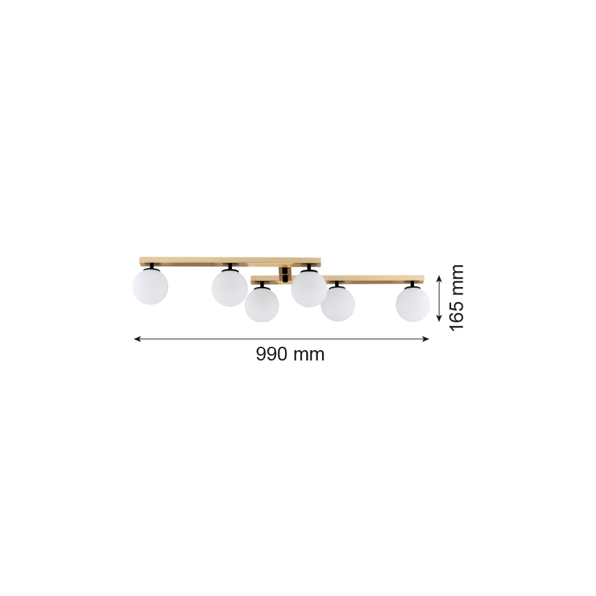 Argon 2544 - Prisadený luster FREEMONT 6xE14/7W/230V