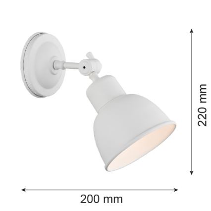 Argon 3182 - Nástenné svietidlo EUFRAT 1xE27/60W/230V
