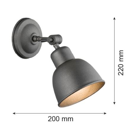 Argon 3183 - Nástenné svietidlo EUFRAT 1xE27/60W/230V
