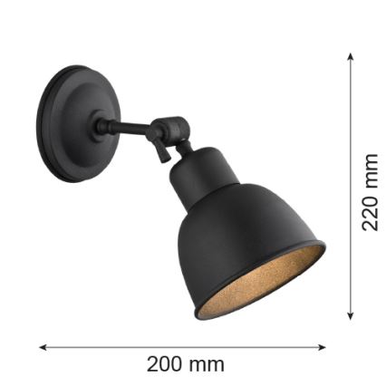 Argon 3185 - Nástenné svietidlo EUFRAT 1xE27/60W/230V