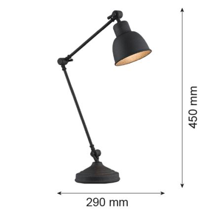 Argon 3197 - Stolná lampa EUFRAT 1xE27/15W/230V