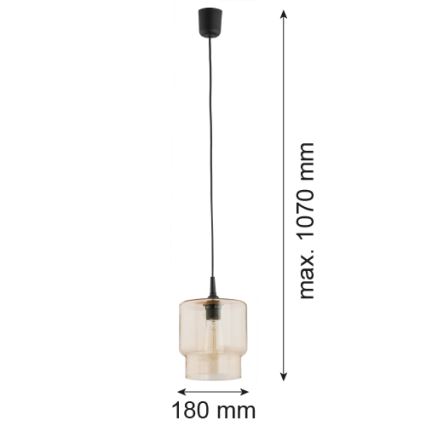 Argon 3273 - Luster na lanku NEWA 1xE27/15W/230V béžová