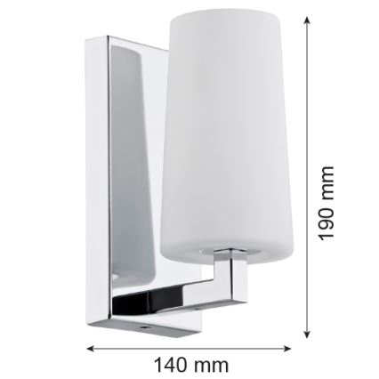 Argon 3358 - Nástenné svietidlo CAMELOT 1xE27/15W/230V lesklý chróm