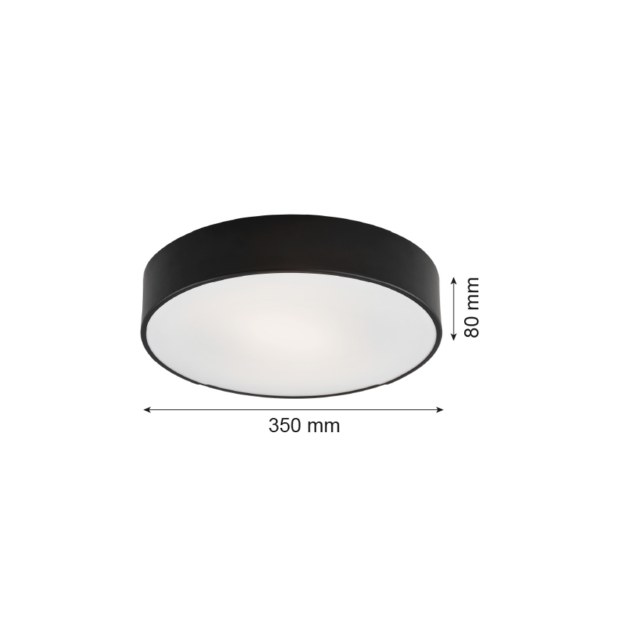 Argon 3570  - LED Stropné svietidlo DARLING LED/25W/230V pr. 35 cm čierna
