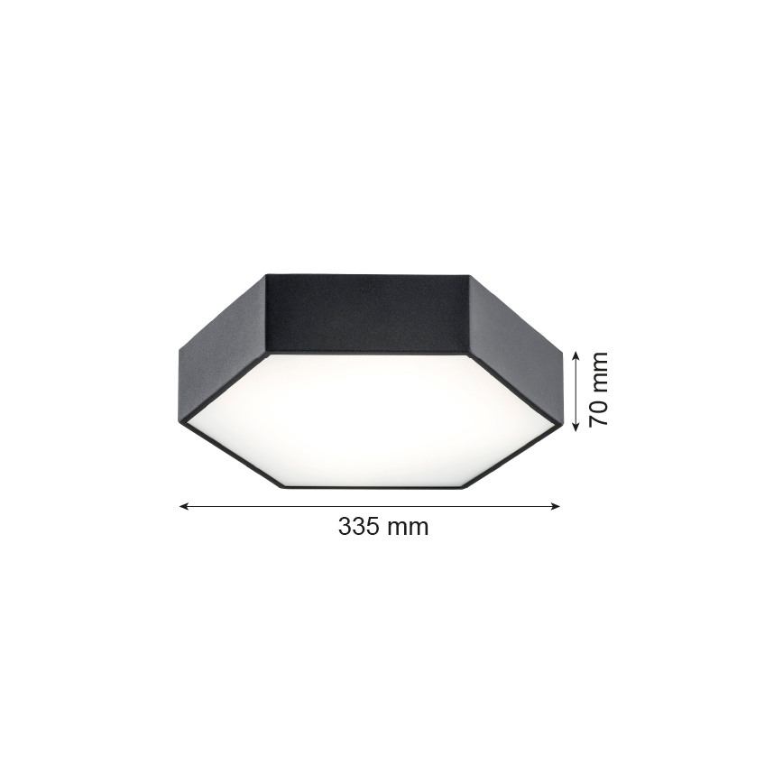 Argon 3823 - LED Stropné svietidlo ARIZONA LED/22,5W/230V čierna