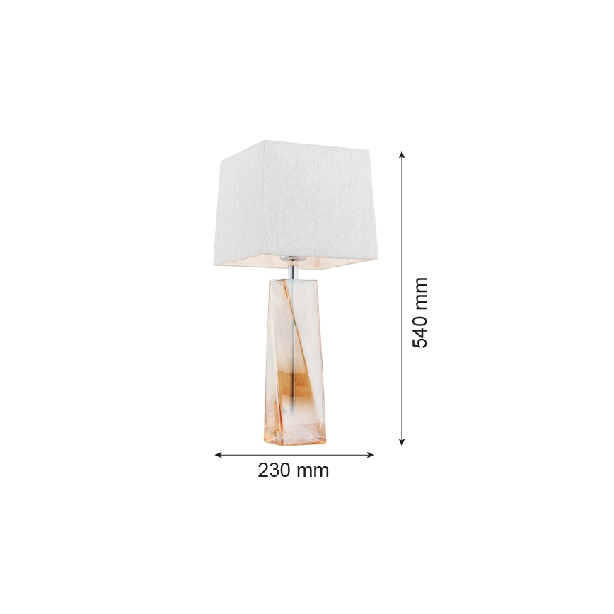 Argon 3840 - Stolná lampa LILLE 1xE27/15W/230V biela