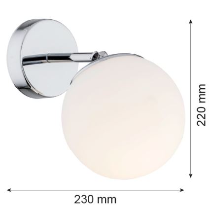 Argon 3988 - Nástenná lampa SATELITE 1xE27/15W/230V lesklý chróm