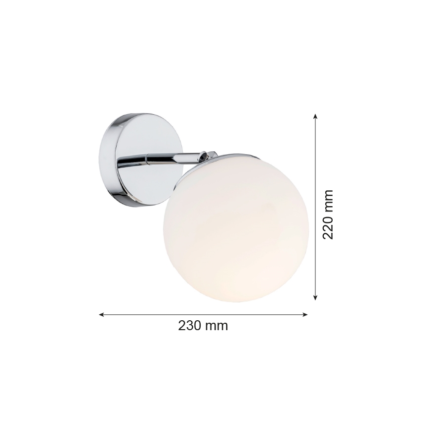 Argon 3988 - Nástenná lampa SATELITE 1xE27/15W/230V lesklý chróm