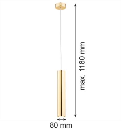 Argon 4057 - Luster na lanku GOMERA 1xGU10/5W/230V mosadz