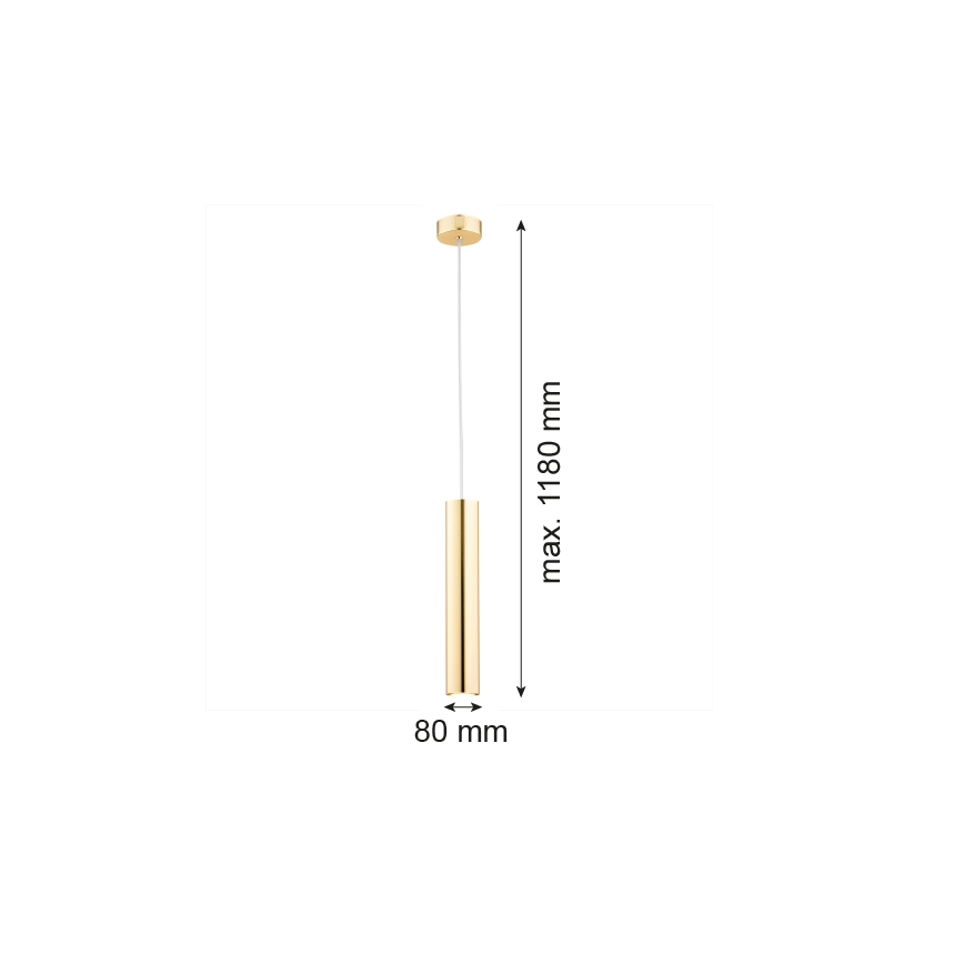 Argon 4057 - Luster na lanku GOMERA 1xGU10/5W/230V mosadz