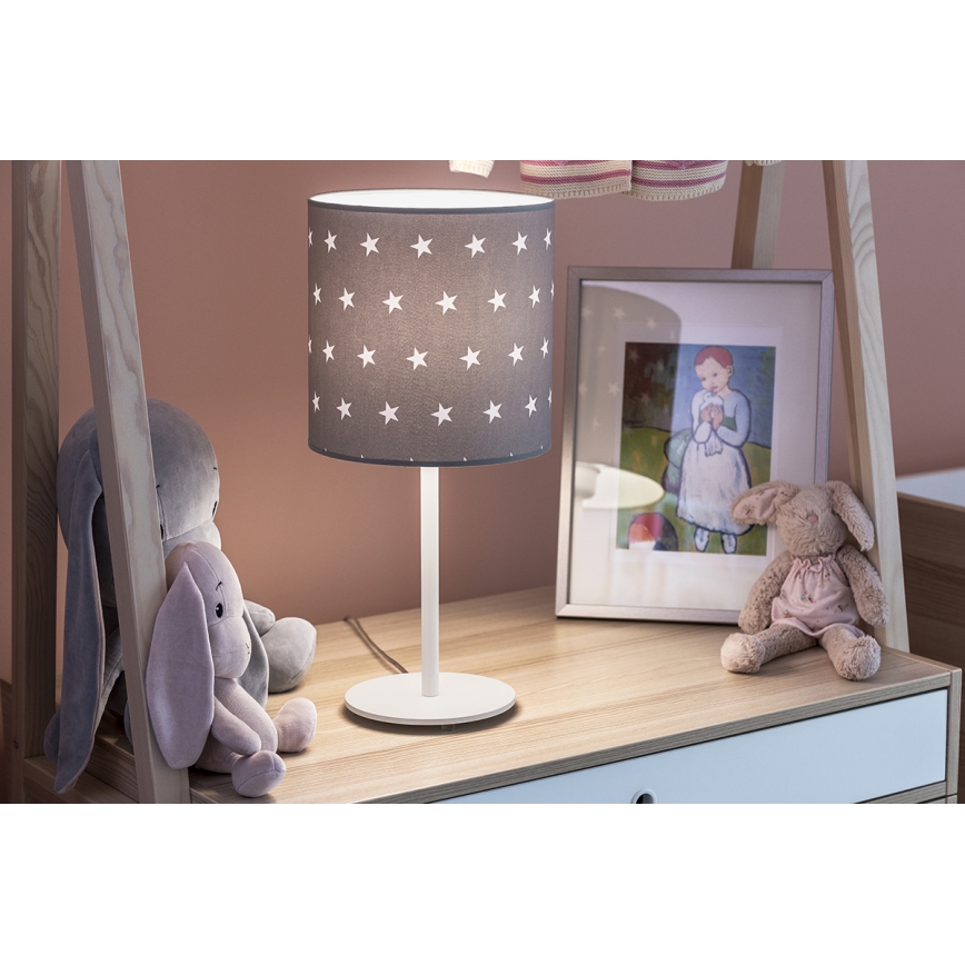 Argon 4126 - Stolná lampa MAGIC 1xE27/15W/230V šedá/biela