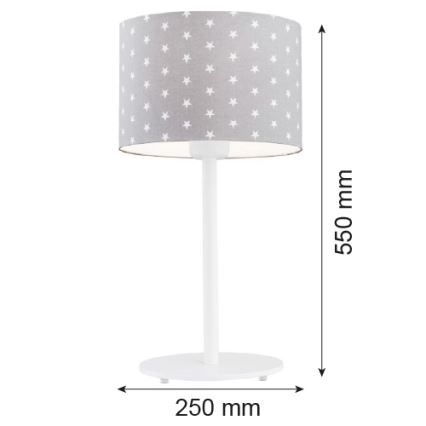 Argon 4126 - Stolná lampa MAGIC 1xE27/15W/230V šedá/biela