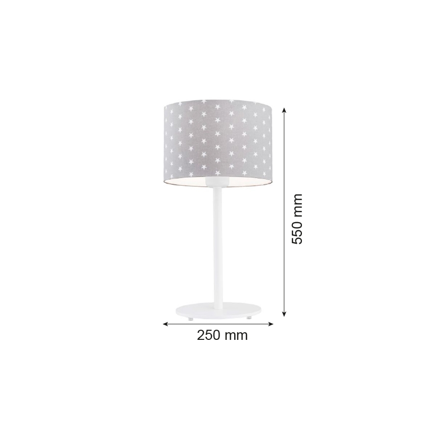 Argon 4126 - Stolná lampa MAGIC 1xE27/15W/230V šedá/biela