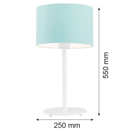 Argon 4127 - Stolná lampa MAGIC 1xE27/15W/230V tyrkysová/biela