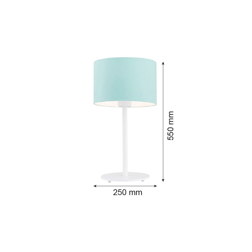Argon 4127 - Stolná lampa MAGIC 1xE27/15W/230V tyrkysová/biela
