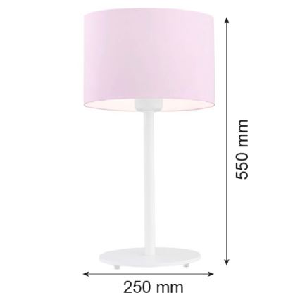 Argon 4128 - Stolná lampa MAGIC 1xE27/15W/230V ružová/biela