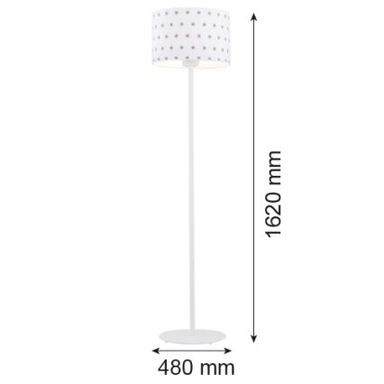 Argon 4129 - Stojacia lampa MAGIC 1xE27/15W/230V biela