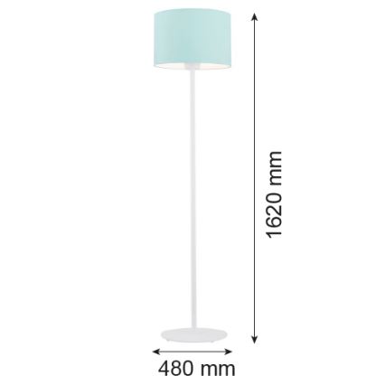 Argon 4131 - Stojacia lampa MAGIC 1xE27/15W/230V tyrkysová/biela