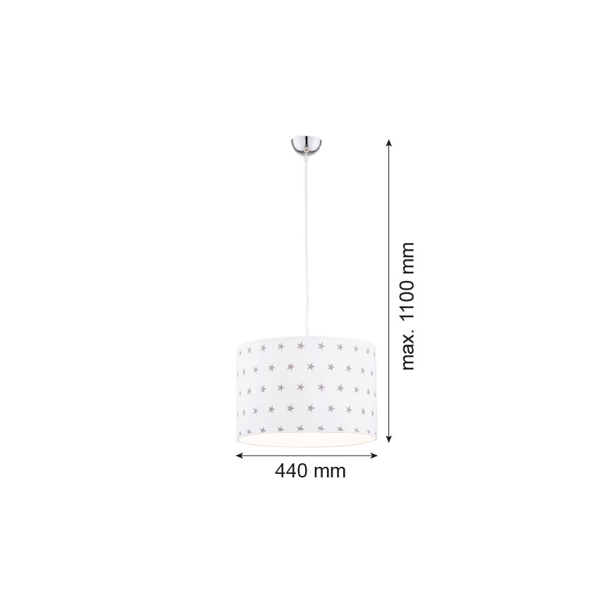 Argon 4133 - Luster na lanku MAGIC 1xE27/15W/230V biela