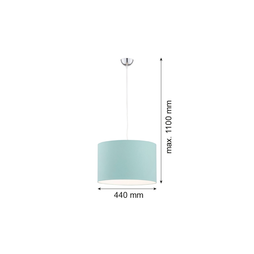 Argon 4135 - Luster na lanku MAGIC 1xE27/15W/230V tyrkysová