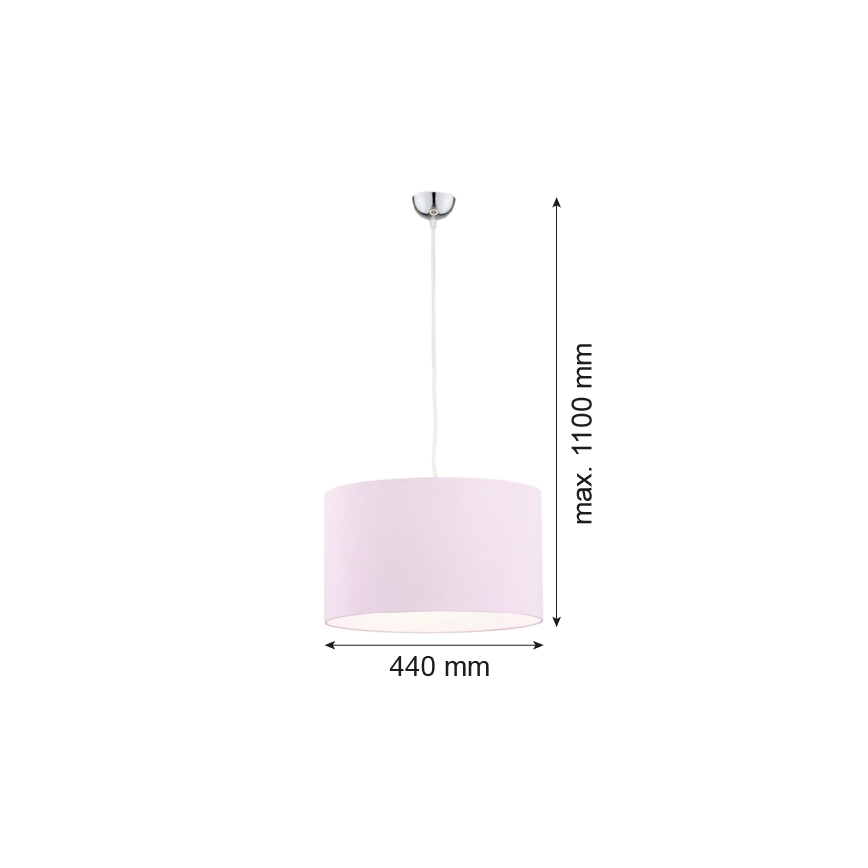 Argon 4136 - Luster na lanku MAGIC 1xE27/15W/230V ružová