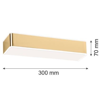 Argon 4148 - Nástenné svietidlo RODAN 1xE27/15W/230V zlatá