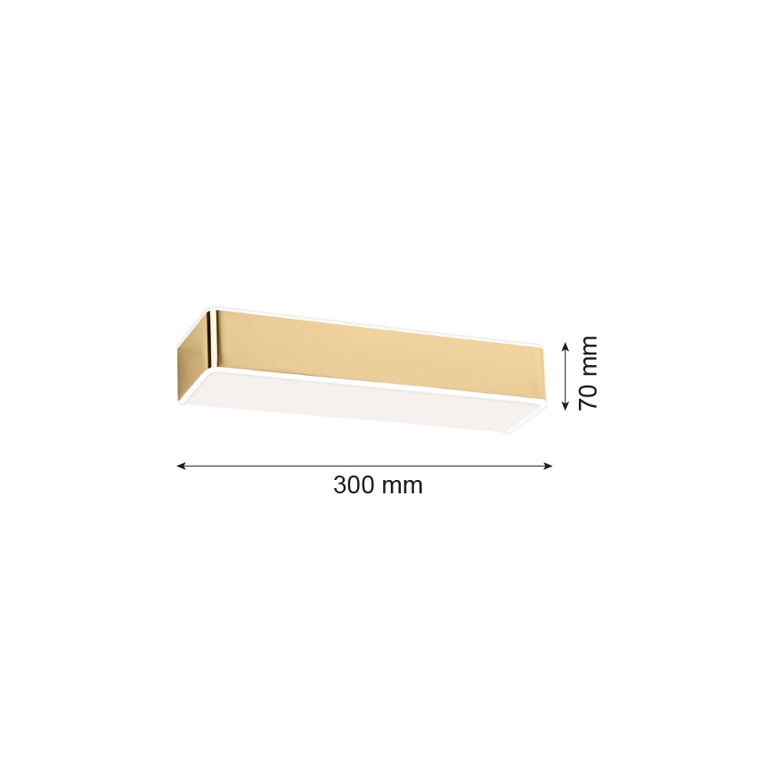 Argon 4148 - Nástenné svietidlo RODAN 1xE27/15W/230V zlatá