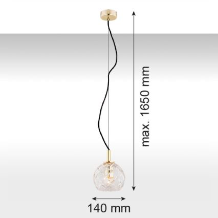Argon 4200 - Luster na lanku OVIEDO 1xE27/15W/230V