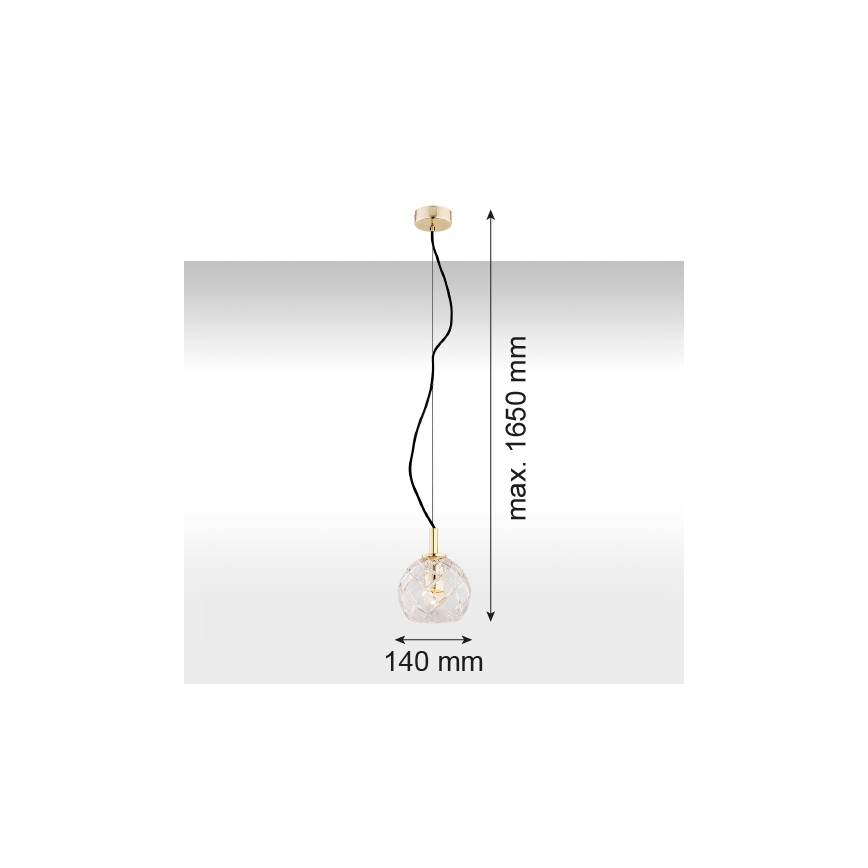 Argon 4200 - Luster na lanku OVIEDO 1xE27/15W/230V