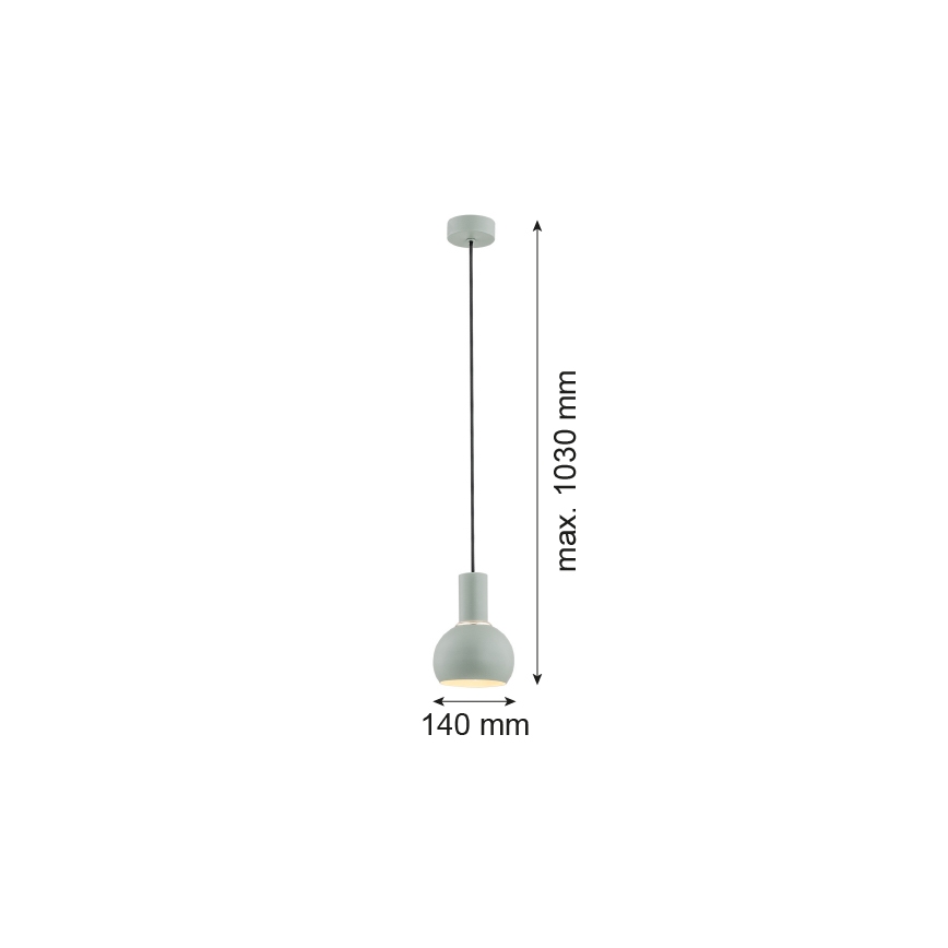 Argon 4214 - Luster na lanku SINES 1xE27/15W/230V zelená