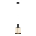 Argon 4248 - Luster na lanku HERMAN 1xE27/15W/230V mosadz/čierna