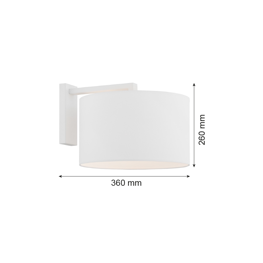 Argon 4294 - Nástenná lampa KARIN 1xE27/15W/230V biela