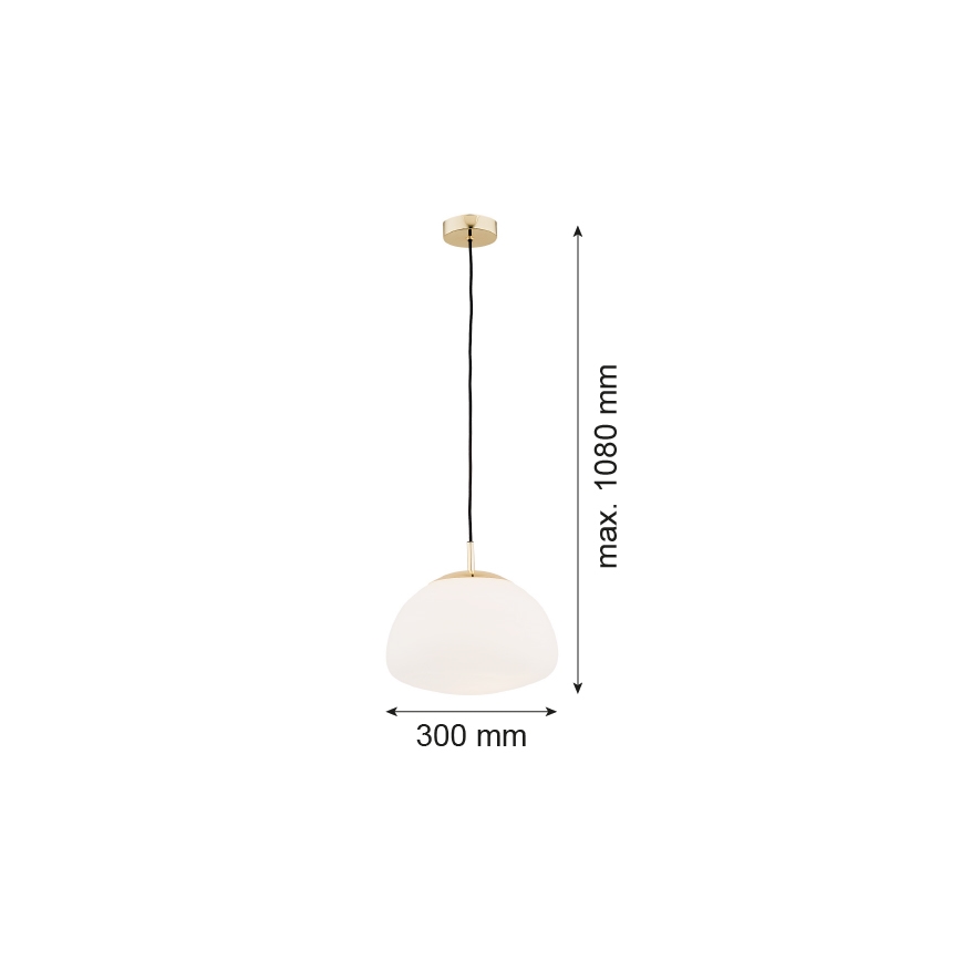 Argon 4316 - Luster na lanku TRINI 1xE27/15W/230V mosadz