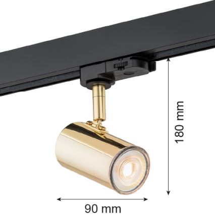 Argon 4328 - Bodové svietidlo do lištového systému HORTA 1xGU10/5W/230V mosadz