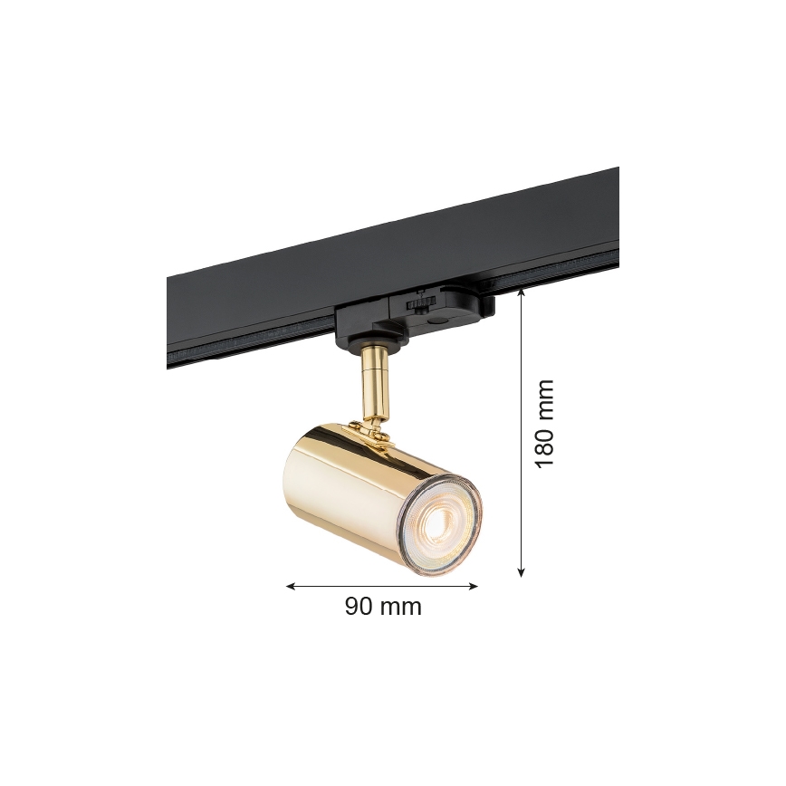 Argon 4328 - Bodové svietidlo do lištového systému HORTA 1xGU10/5W/230V mosadz