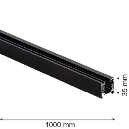 Argon 4370 - Lištový systém 1 m čierna